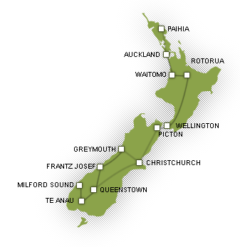 Wycieczka Nowa Zelandia: 14 dniowe odkrywanie Aotearoa - trasa