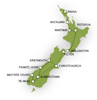 Wycieczka Nowa Zelandia: 14 dniowe odkrywanie Aotearoa - trasa Wycieczka Nowa Zelandia: 14 dniowe odkrywanie Aotearoa - trasa