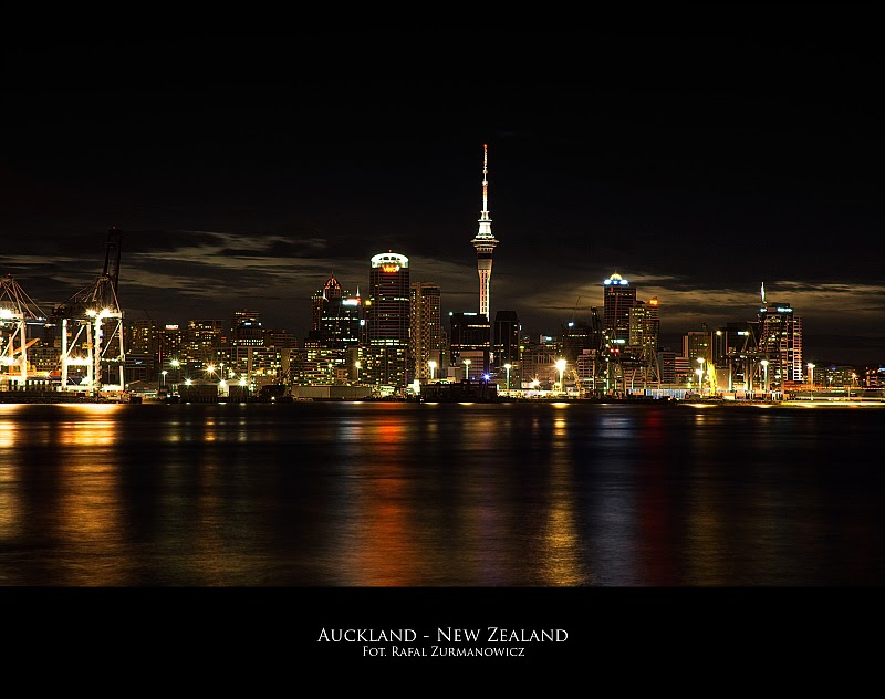 Zdjęcie Auckland nocą